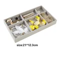 thumbnail image 5 of jewelry box jewelry organizer packaging box Velvet Jewelry Storage Tray Display Ring Bracelet Necklace Storage Box black, 5 of 6