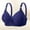 Blue, variant on Hrsba Womens Wireless Bra Maternity Nursing Bra Three Hook Closure Breathable Stretch Everyday Comfortable Bra