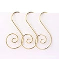 thumbnail image 6 of Ornament Hooks Christmas Ornament Hangers Christmas Tree Hanger Baubles Ball Metal Hooks Xmas Decoration S Hooks 120 PCS Gold, 6 of 6