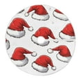 thumbnail image 6 of Yayeee Christmas Tree Skirt 35 inches for Xmas Tree Holiday Party Decoration, Red Santa Hats Pattern, 6 of 6