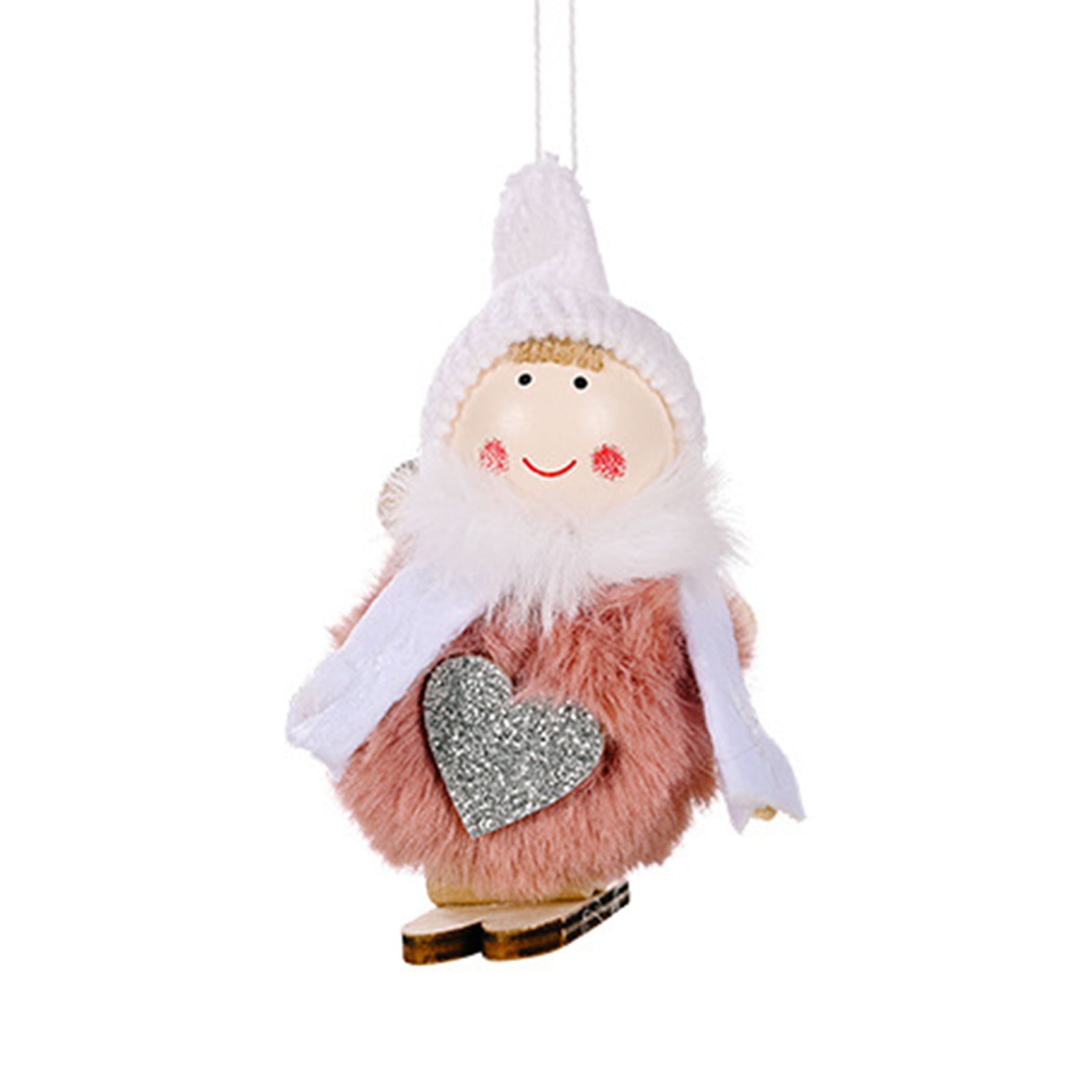 Mini Christmas Ornaments Skiing Snowman Doll Xmas Tree Hanging Decor for Home Bar Shop Gift Christmas Collection Color : 5