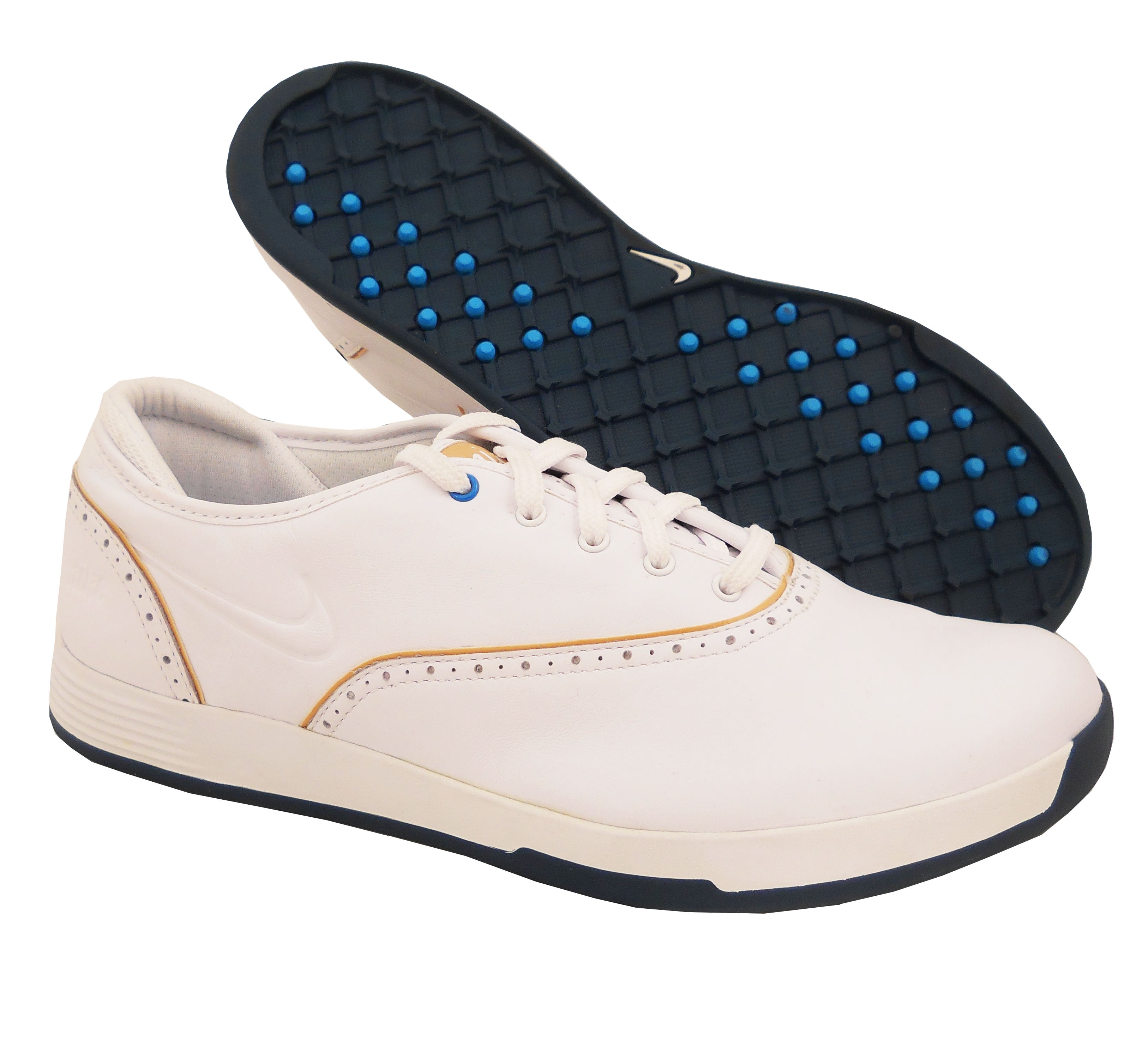 New Womens Nike Lunar Duet Classic Golf Shoes White/Tan 10 W - Ret $99 ...