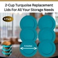 thumbnail image 4 of Tapas de repuesto Klare Ware para Pyrex 7200 PC, 470 ml (paquete de 6), 4 of 7