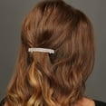 thumbnail image 2 of Accesorios Únicos 1 Pc Pinzas para el Cabello Grace Crystal Spring Clip Hairpin Clip de 4 Filas Tono Dorado, 2 of 5