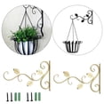 thumbnail image 1 of 2 unids / set soporte de colgante colgante de planta de Metal decoración de cochera de jardín para linternas soporte de hierro forjado maceta DYNWAVEMX ganchos para colgar en la pared, 1 of 7