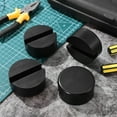 thumbnail image 2 of WASHWEPE 4 Pcs Trailer Jack Pad Rubber Black Stable Wear Resistant For Jack Stand, 2 of 7