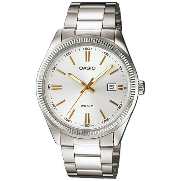 Casio Men's Core MTP1302D-7A2V Silver Stainless-Steel Quartz Fashion Watch