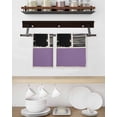 thumbnail image 3 of Purple Black Kitchen Dish Towels for Drying Dishes Set of 4, Farmhouse Striped Modern Abstract Art Waffle Weave Microfiber Hand Tea Bathroom Towels Quick Dry & Absorbent Towel 15.7x23.6, 3 of 7