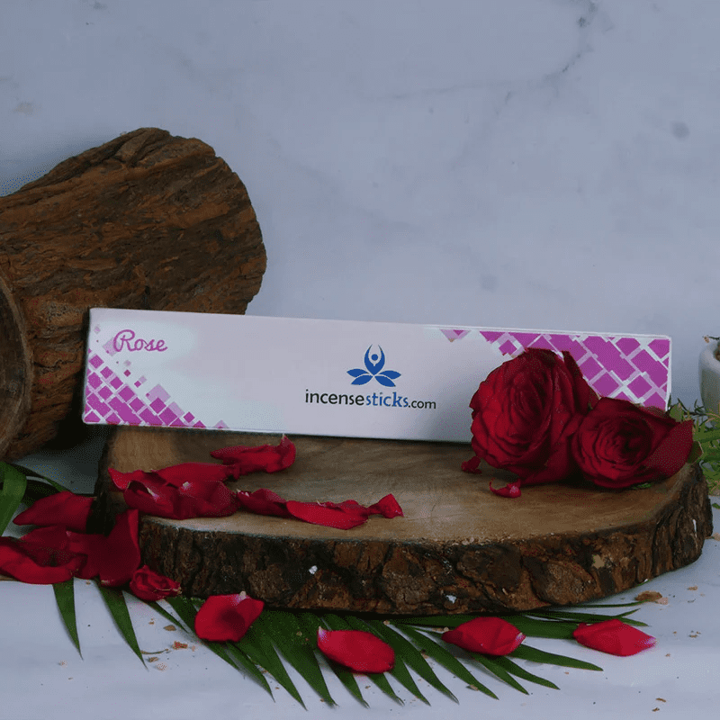 Rose Incense 10" inch 12 Sticks Pack: 10 Packs