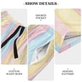 thumbnail image 6 of Men’s Sleep Shorts Relaxed Fit Lounge Pants with Pockets Mens Pajama Loungewear Home Wear Comfort Stripe Background X-Large, 6 of 7