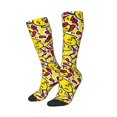 thumbnail image 2 of Fotbe Chicken Cartoon print Women's Men's Novelty Crew Socks Cotton Socks Knee High Socks for Walking,Running,Nurses,Pregnancy, 2 of 8