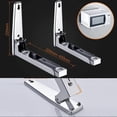 thumbnail image 2 of Universal Adjustable Microwave Oven Bracket for Thick Floating Wall Shelf Kitchen Frame Sy Install Telescopic Foldable (2), 2 of 3