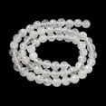 thumbnail image 3 of 5 Strand Natural Quartz Crystal Beads Strands (128 Facets)Faceted Rock Crystal Round Beads 6mm Hole: 0.9mm 60pcs/strand 14.76 inch(37.5cm), 3 of 5