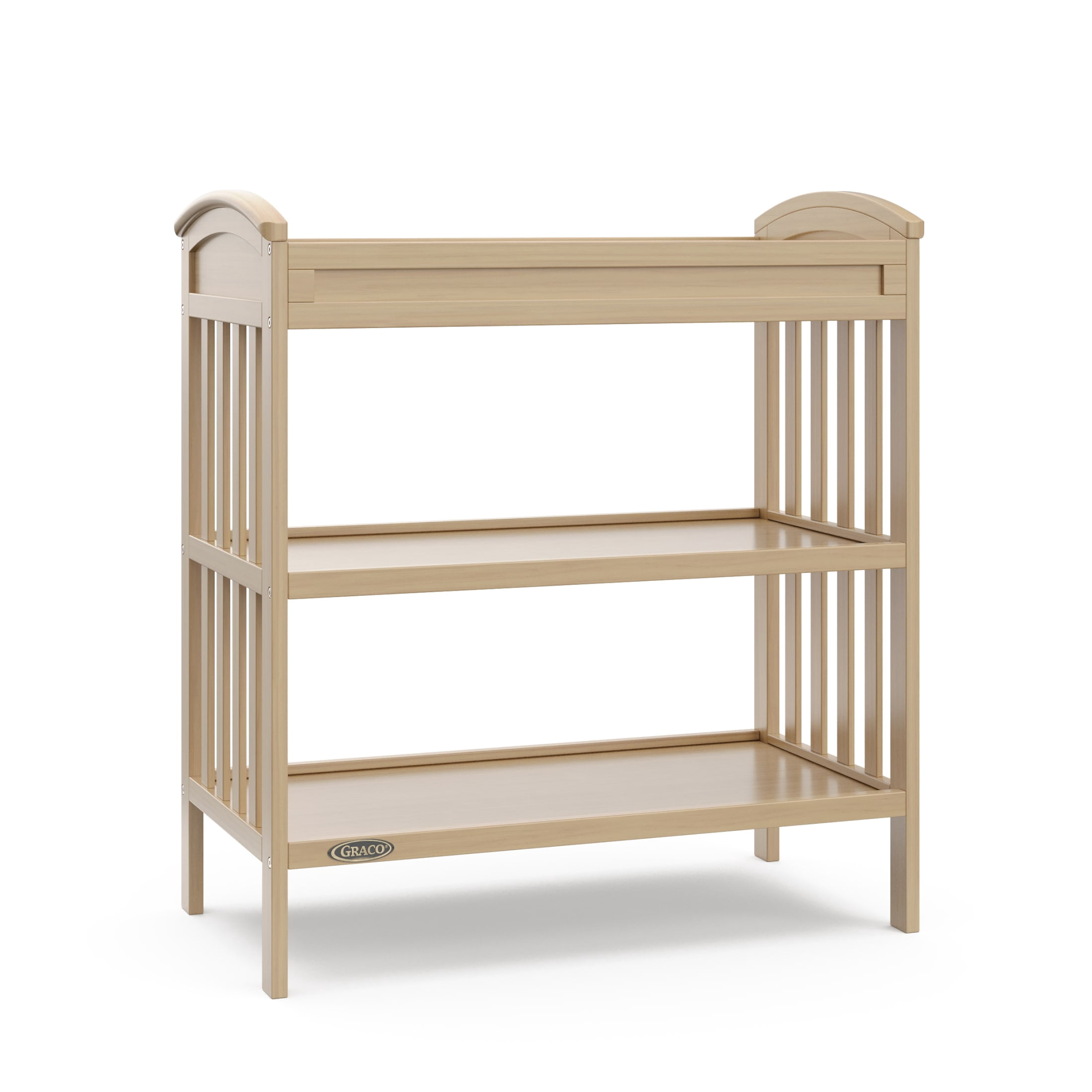 Graco Benton Infant Changing Table with Bonus Water-Resistant Changing Pad, Driftwood