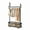 100cm wide black, variant on Heavy Duty Metal Coat Rack with Wheels – Freestanding Coat Rack with Storage Basket and 4 Hooks – Ideal for Bedroom, Living Room, 80cm Wide White