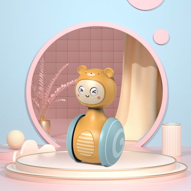 Fufafayo TumblerToyFor Little One, Interactive CrawlingToy, Educational Learning DevelopmentToyFor Little One, Rolling Bell RattleToyFor Little One Playtime