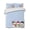 Blue, variant on Quilts Queen Size Bedding Set, Black Christmas Snowflakes Lightweight Quilted Comforter, Winter Xmas Cute Snowman Plaid Soft Reversible Bedspread Coverlet with Pillow Covers for All Season, 90" x 96"