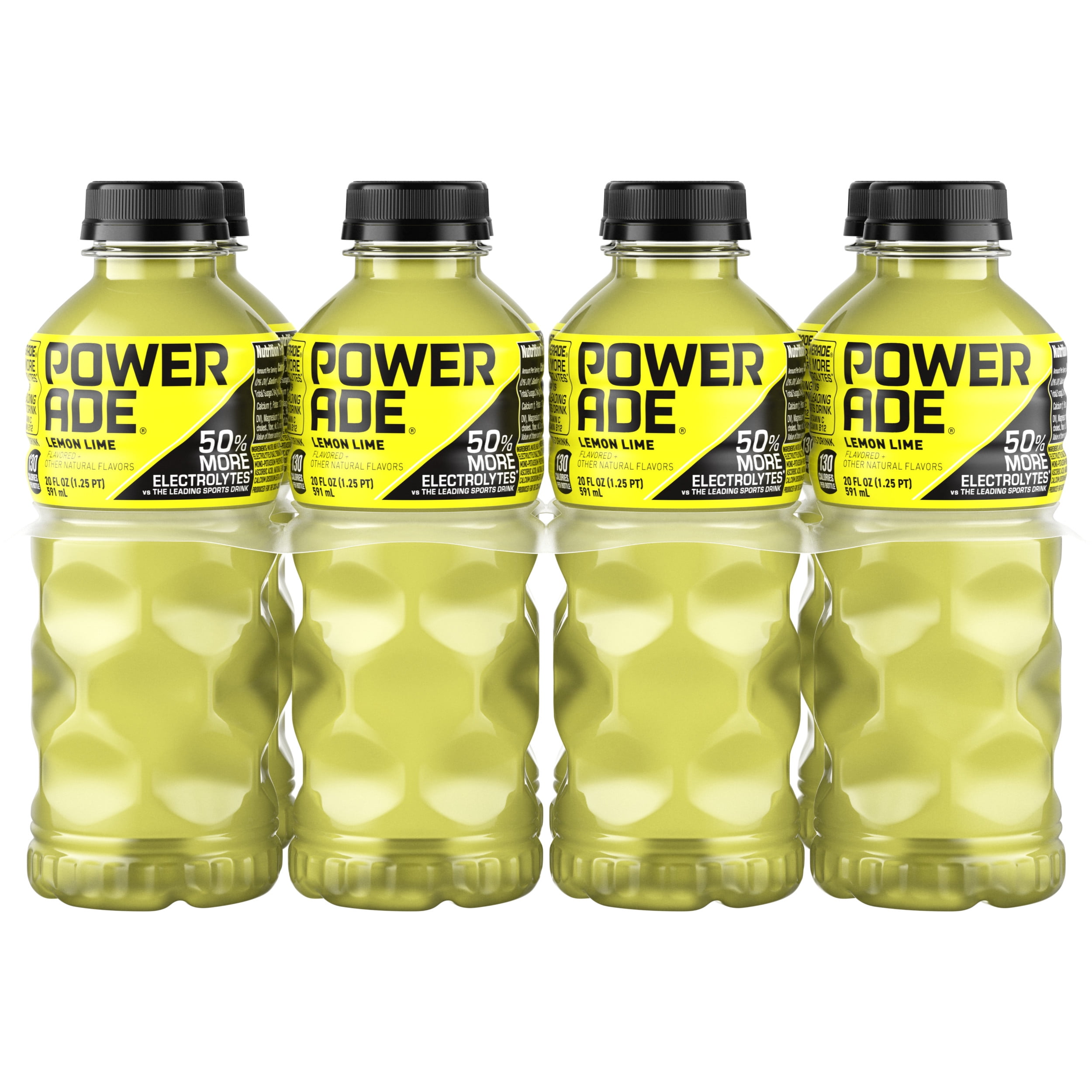 POWERADE Electrolyte Enhanced Lemon Lime Sport Drink, 20 fl oz, 8 Count