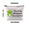 thumbnail image 5 of The Frog&nbsp;Whisperer Survival Kit Makeup Bag Frog Animals Toad Lover Gift Novelty Frog Makeup Zipper Pouch Bag Frogs Lover Gift for Crazy Frog Lady, 5 of 7