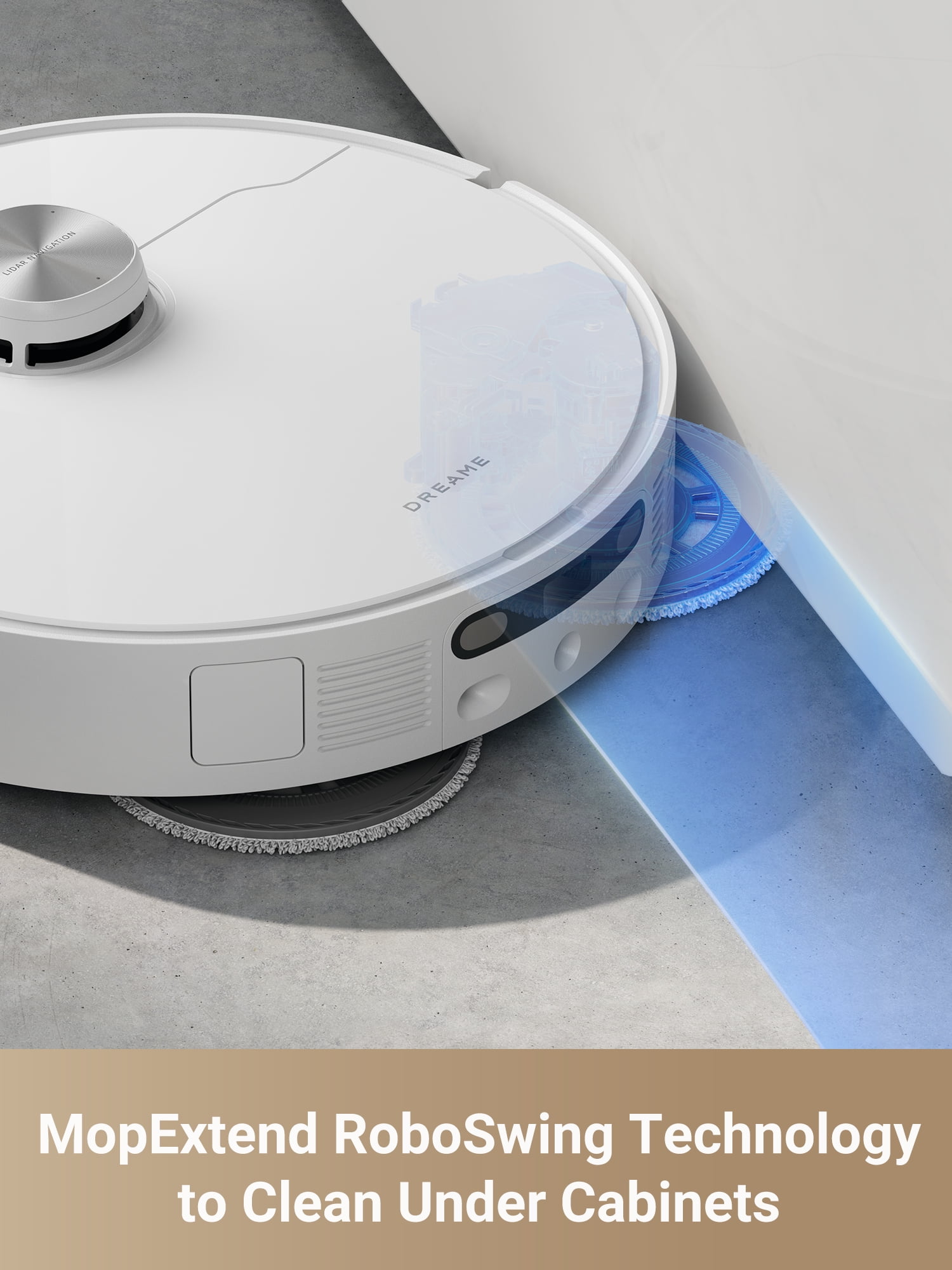 Dreame L40 Ultra Robot Vacuum Cleaning Bundle, 3 Extra Dust Bags, Removable & Liftable Mop, Extendable & Liftable SideBrush, 11K Pa Suction, 149℉Hot Water Mop Cleaning, Auto Emptying and Refilling