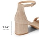 thumbnail image 4 of Sandalia DREAM PAIRS con Tacón Bajo y Grueso Dorado con Brillo, 4 of 8
