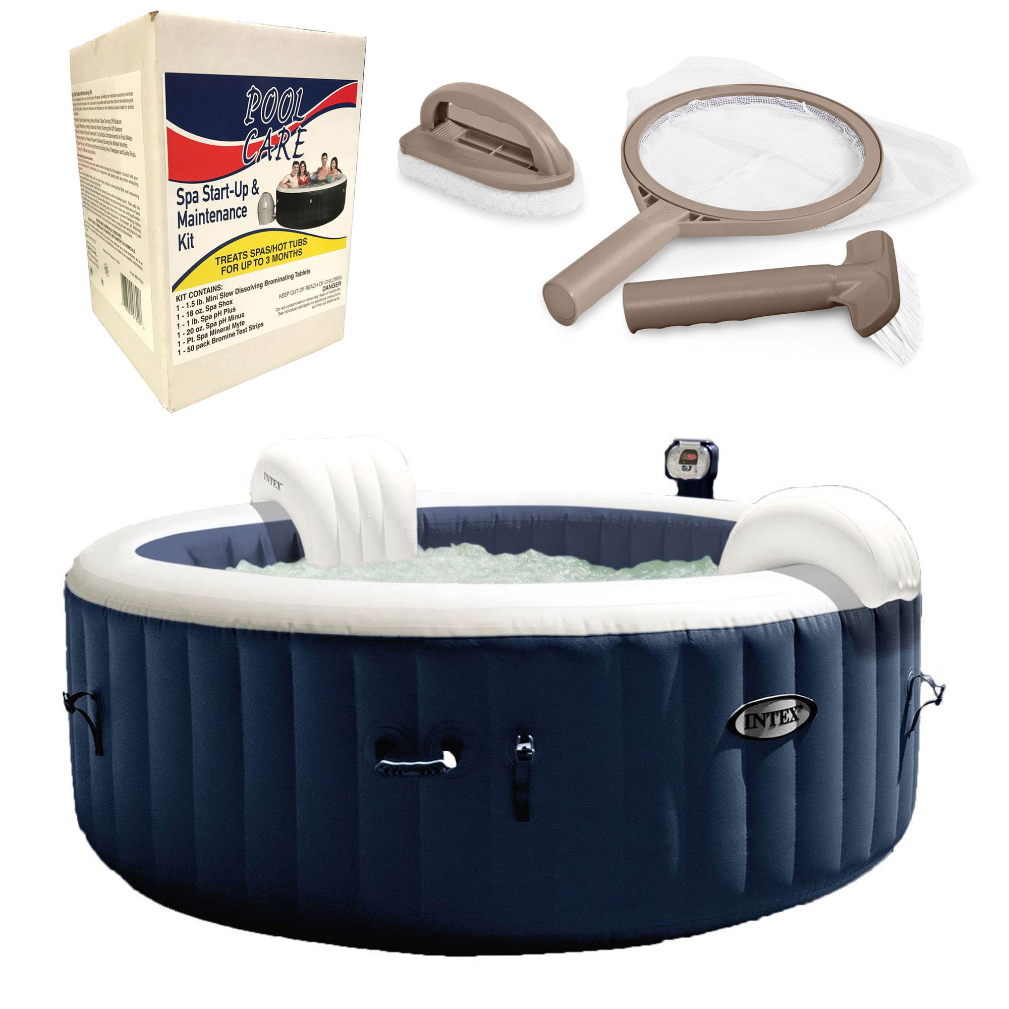 Intex Pure Spa 4 Person Home Inflatable Hot Tub Accessory Kit