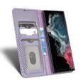thumbnail image 7 of Luxury PU Leather Wallet For Galaxy S22 Ultra, Folio Premium Leather Phone Case with Kickstand Card Holder Magnetic Flip Shockproof Protective Cover for For Samsung Galaxy S22 Ultra, Purple, 7 of 7
