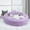 Purple, variant on EWASWON Round Donut Cat and Dog Cushion Bed, Anti-Slip & Water-Resistant Bottom, Super Soft Durable Fabric Pet Beds, Washable Luxury Cat & Dog Bed