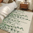 thumbnail image 4 of Rectangle Area Rugs 2.7 x 5 Ft, Green Eucalyptus Leaves Non-Slip Residential Carpet, Summer Botanical Weeping Rustic Indoor Crawling Mats Runner Rugs for Living Room/Dining Room/Bedroom, 4 of 8