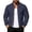 (New17)Navy, variant on Thousandth Men's Bomber Jacket Reversible Warm Coat Quilted Lined Windproof Baseball Collar Jacket Casual Fall Winter Outerwear