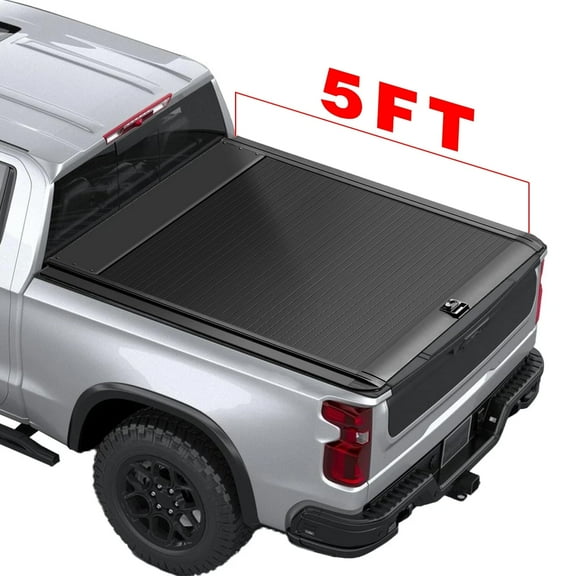 5FT Retractable Truck bed Cover Hard Tonneau Cover For Toyota Tacoma 2016-2025
