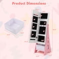 thumbnail image 3 of Costway Coiffeuse pour Enfants Ensemble Princesse Table de Maquillage et Chaise avec Armoire à Bijoux Blanc, 3 of 10