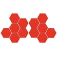 thumbnail image 4 of Decoración de pared espejo, pegatinas de pared espejo 12 pcs acrílico hexagonal adhesivo para decoración del hogar para sala de estar de dormitorio, 4 of 7
