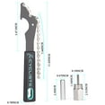 thumbnail image 5 of Bike Cassette Removal Tool Kit-Bicycle Sprocket Removal Tools- Chain Whip & Lockring Tool With 5mm/12mm Guide Pin For SHIMANO HG Freewheel Cassette Replacement, 5 of 7