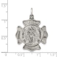 thumbnail image 3 of Diamond2Deal 925 Sterling Silver Antiqued Saint Florian Badge Medal Pendant for Women, 3 of 4