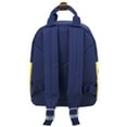 thumbnail image 6 of Madison & Dakota 13.5”L Mini Canvas Backpack for Everyday, School, Recreation, Commuting and Travel in Navy Blue and Yellow, 6 of 7