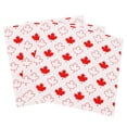 thumbnail image 3 of Way to Celebrate! Red And White Maple Leaf Paper Luncheon Napkins, 18ct, 3 of 6