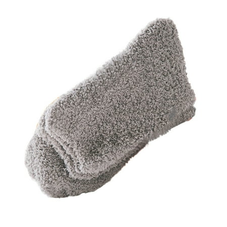 

XINSHIDE Socks Home Men Boy Soft Bed Floor Socks Fluffy Warm Winter Pure Color Breathable Socks