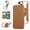 Brown, variant on Luxury Electroplated Wallet Case for iPhone 15, PU Leather Front+Clear PC Back, 360° Rotating Ring Stand Flip Cover with RFID Blocking Card Slots, Compatible with MagSafe, Green
