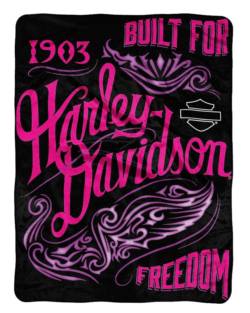 vintage harley davidson blanket