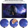 thumbnail image 2 of Space Galaxy Starry Sky XXL Gaming Mouse Pad 31.5x15.7in Large Computer Keyboard Mat Non-Slip Base Stitched Edge Perfect for Home Office & Gaming, 2 of 6