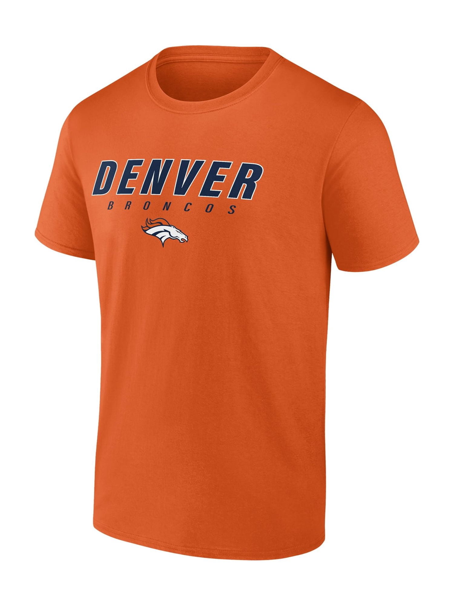 NFL Denver Broncos Men's Cotton Orange Short Sleeve T-Shirt