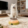 thumbnail image 4 of Heated Dog Bowl, Outside Heated Dogs Bowls, Large Heated Dogs Water Bowl Outdoor, Thermostatic Control Heated Cat Bowls, Anti-Freeze Heated Pet Water Dish for Cat, Dog (Yellow), 4 of 11