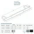 thumbnail image 5 of Transolid MSB18BS Maddox 18-inch Grab Bar with Black Rubber Handle, Brushed Stainless, 5 of 5