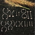thumbnail image 3 of BodyJ4You 156PC Body Piercing Kit Lot 14G 16G Belly Ring Labret Tongue Tragus RANDOM Mix Jewelry, 3 of 6