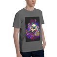 thumbnail image 2 of Bingfone Mushrooms And Skull Men'S Loose Fit Short-Sleeve Pocket T-Shirt, 2 of 7