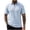 Light Blue, variant on Men's Summer Collared Shirt Short Sleeve Knit Textured Pullover Tops Casual Vacation V Neck Golf Shirts