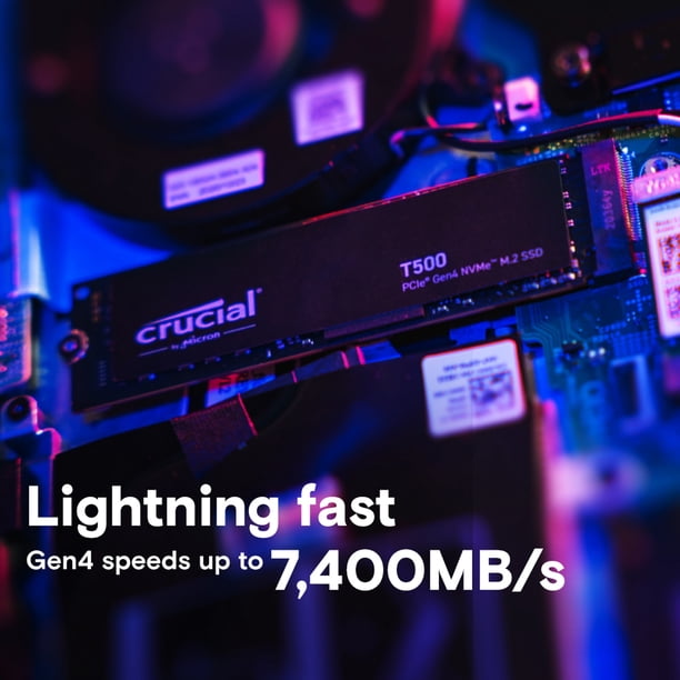 Crucial T500 2TB M.2 PCIe NVMe Internal Solid State Drive