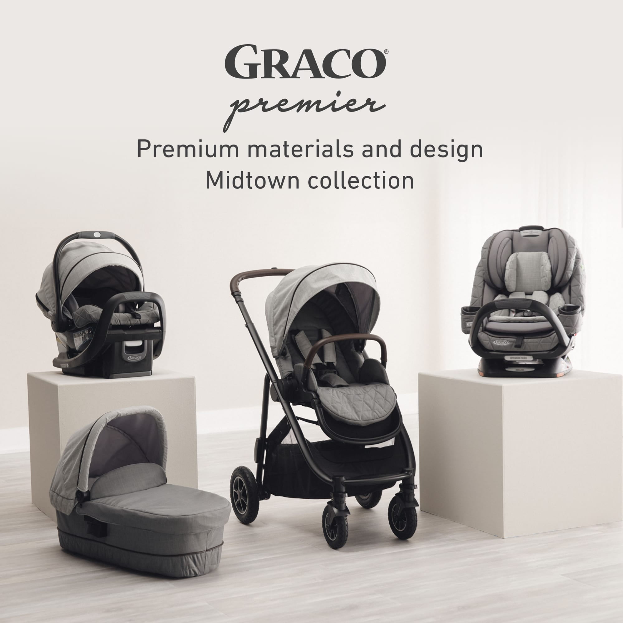 Graco Premier SnugRide SnugFit XT ft. Load Leg Technology, Midtown, Grey