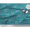 thumbnail image 3 of Soimoi Silk Fabric Tiles Moroccan Printed Fabric 1 Yard 42 Inch Wide, 3 of 3